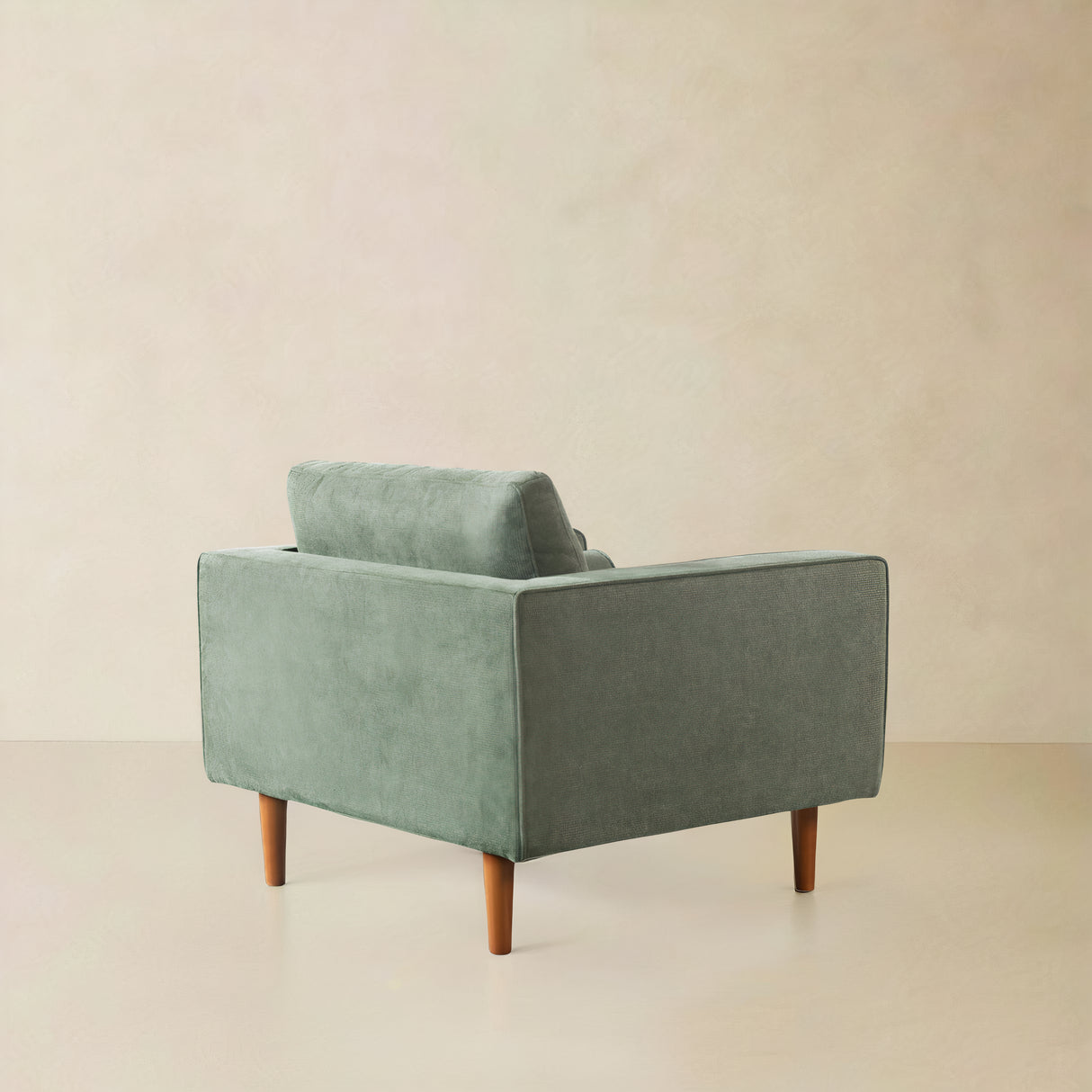 VERA Fabric Lounge Chair, Green, 37"