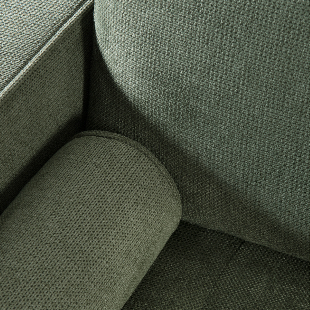 VERA Fabric Lounge Chair, Green, 37"