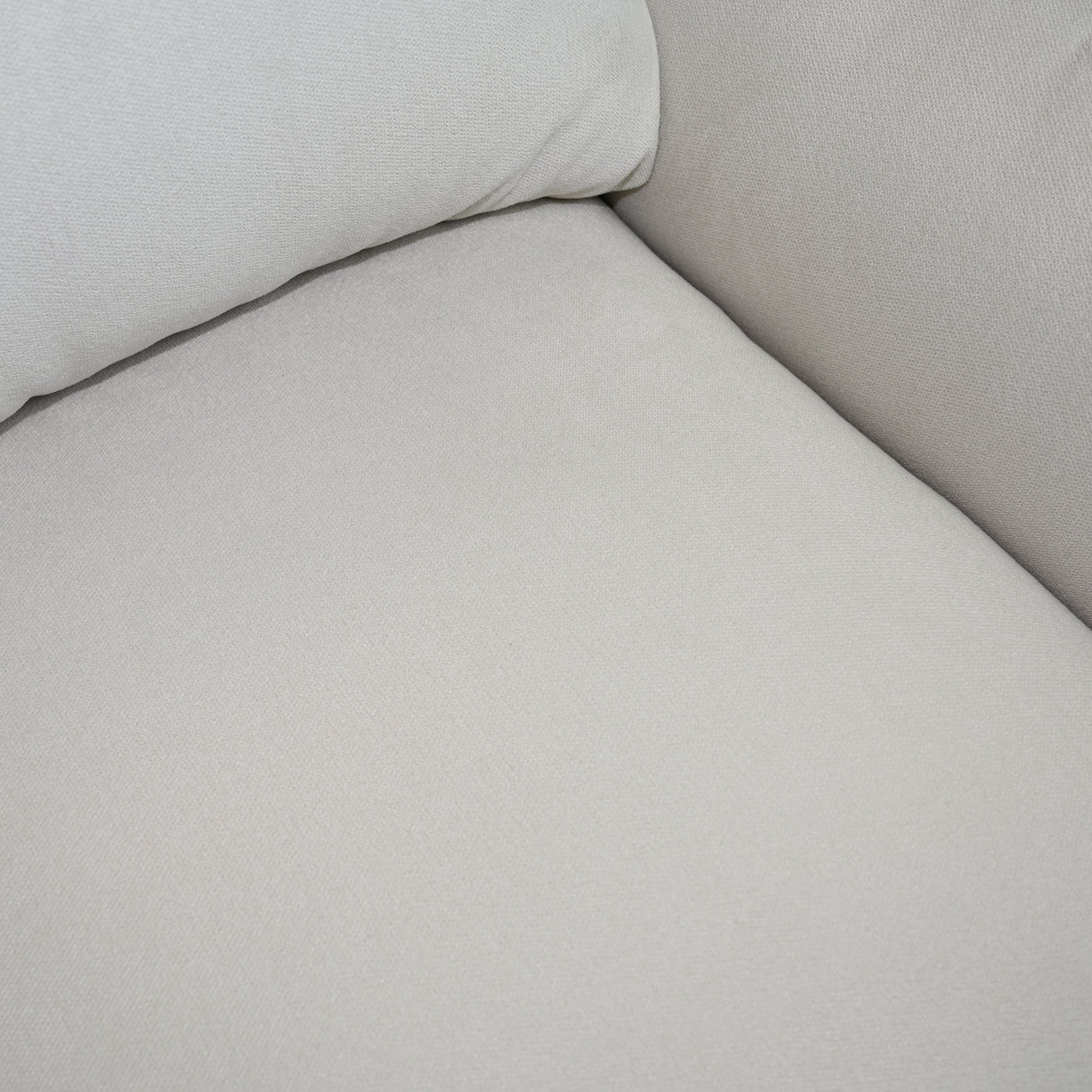 MILAN Fabric Lounge Chair, Cream, 40"