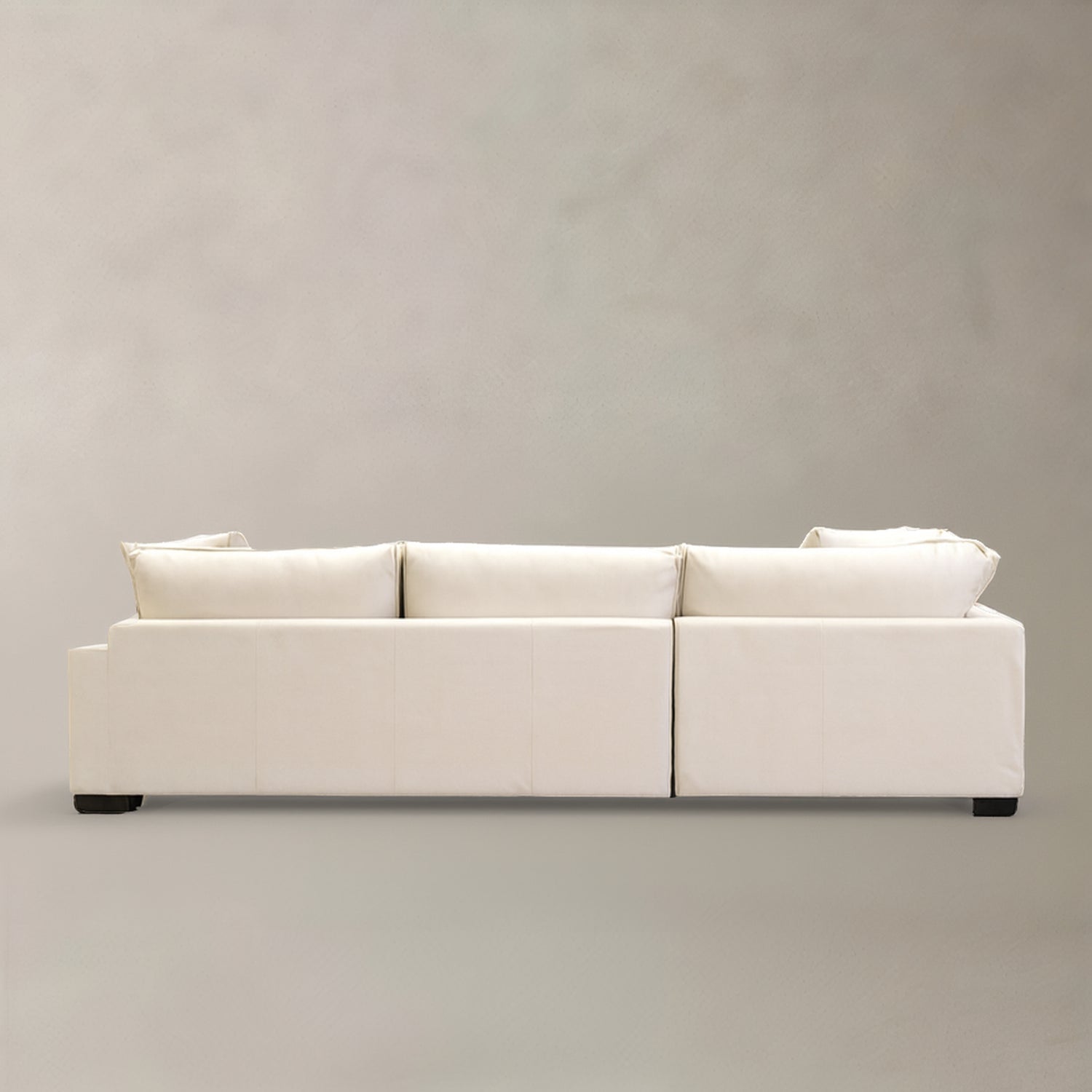 AUSTIN Fabric Sectional Sofa, Cream, Left, 115"