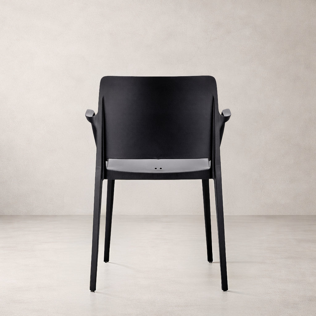 Pamela Stackable Dining Armchair - Black