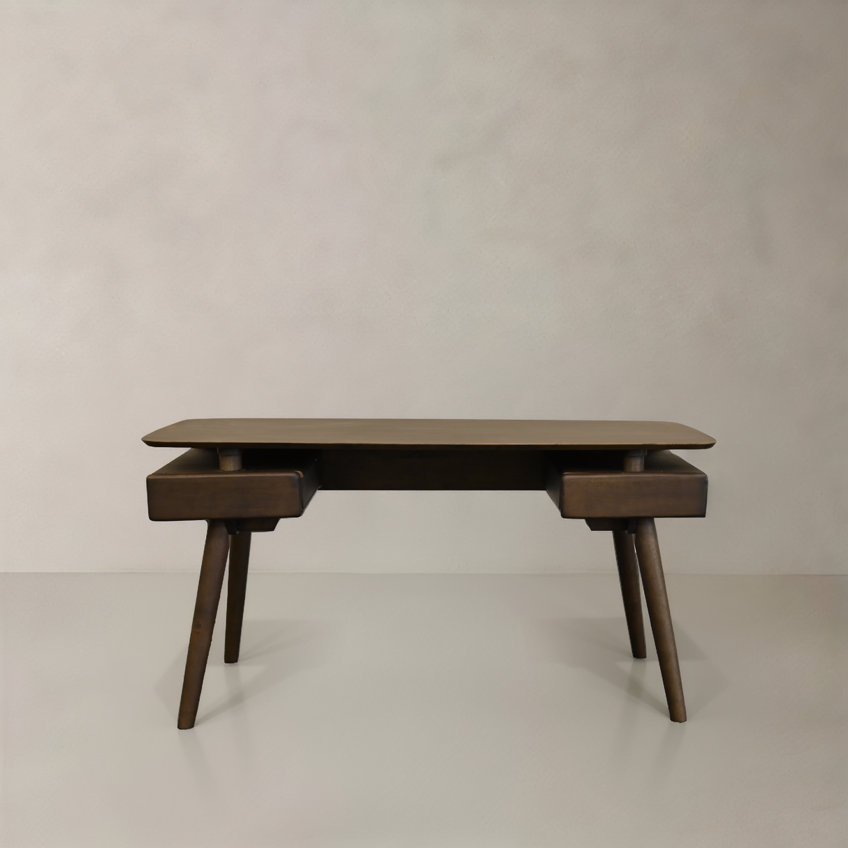 Bureau CAIRO en bois massif, Noyer, 150cm