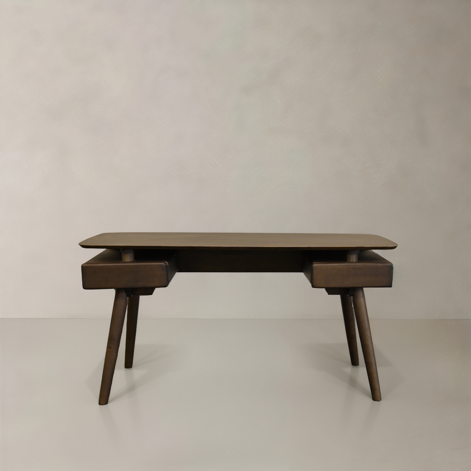 Bureau CAIRO en bois massif, Noyer, 150cm