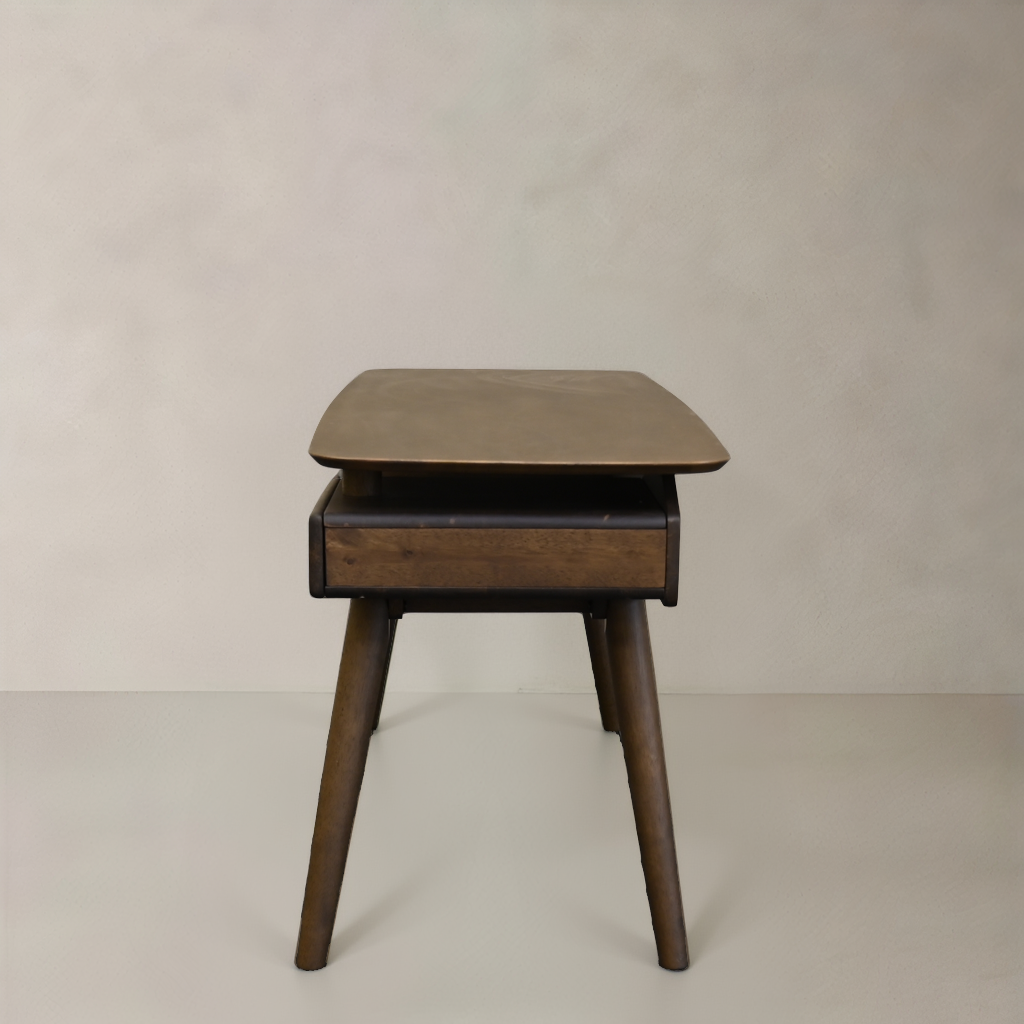 Bureau CAIRO en bois massif, Noyer, 150cm