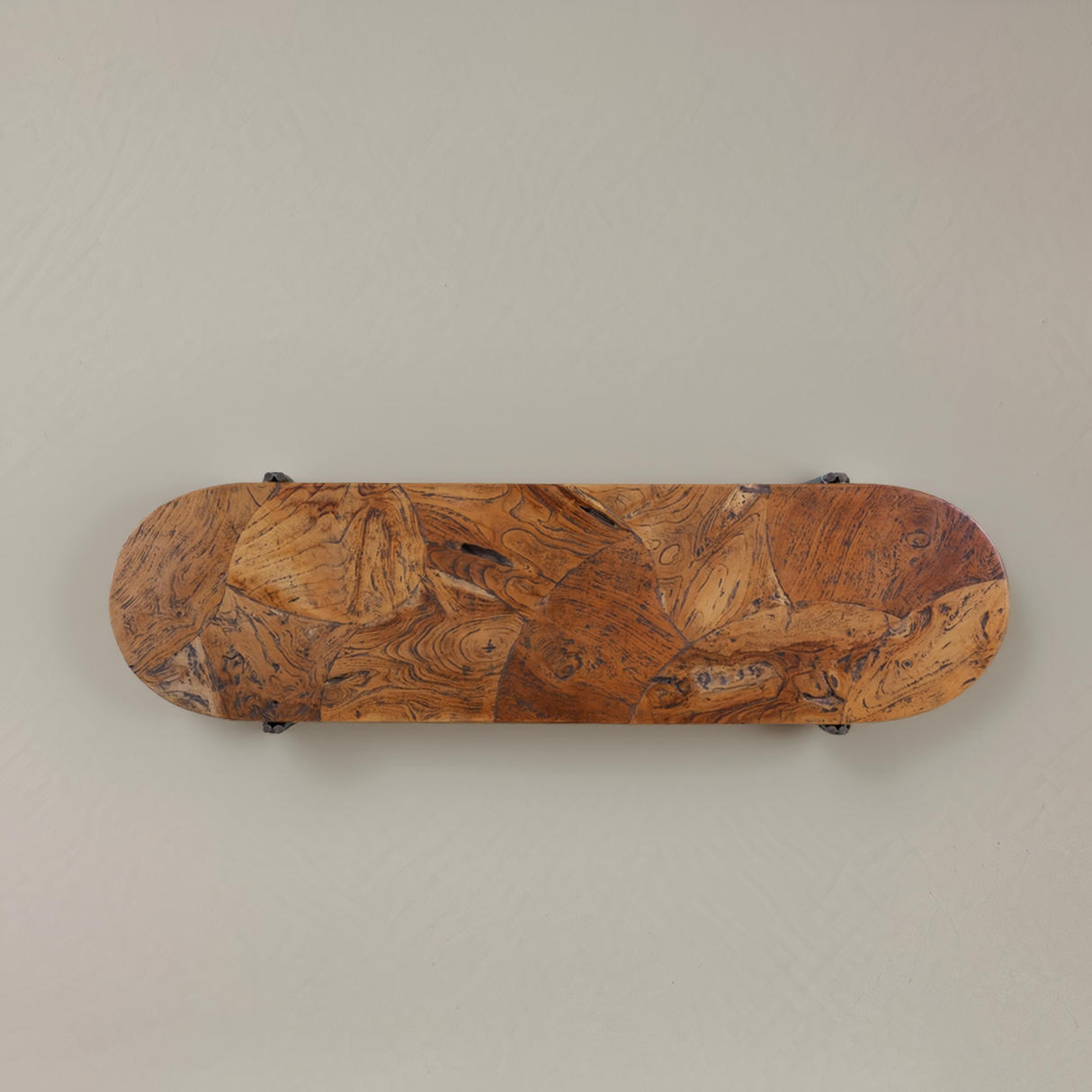 STRATA Console en teck massif, naturel, 140cm