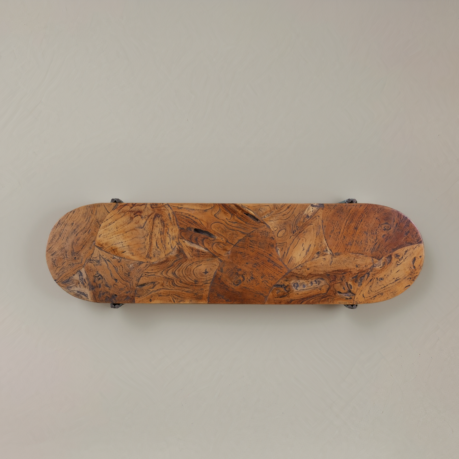 STRATA Console en teck massif, naturel, 140cm