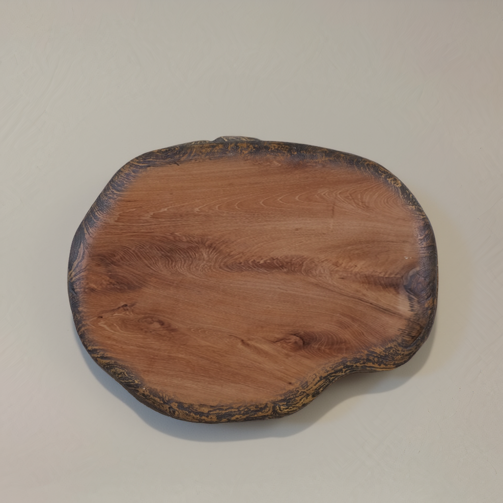 ROCHEFORT Solid Teak Side Table, Natural