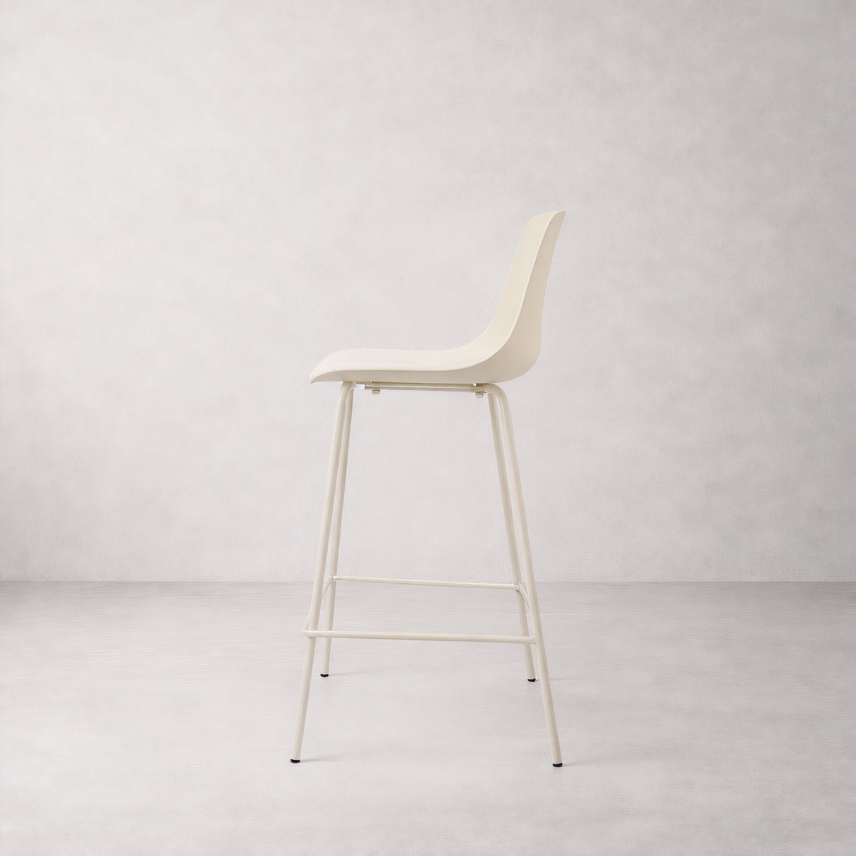 Agata Counter Stool - Neutral White