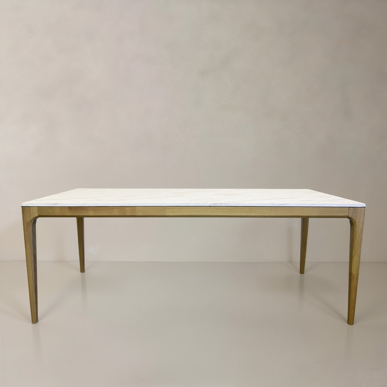 AUDREY Dining Table, White Marble, 78.7"