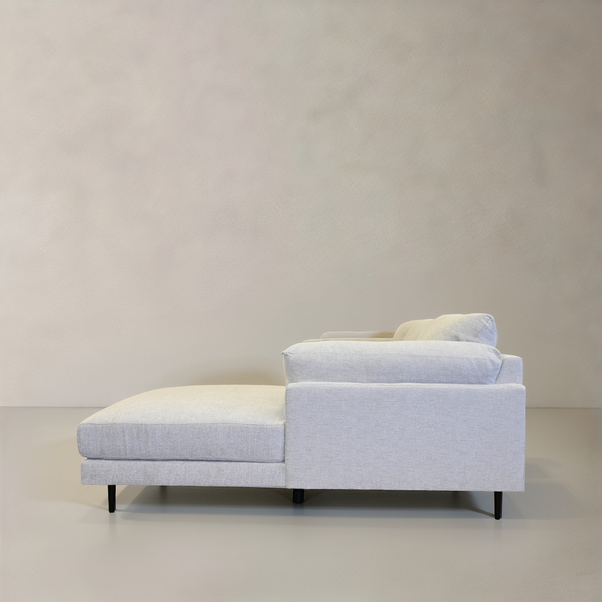 SIENA Fabric Sectional Sofa, Beige, Right, 116"