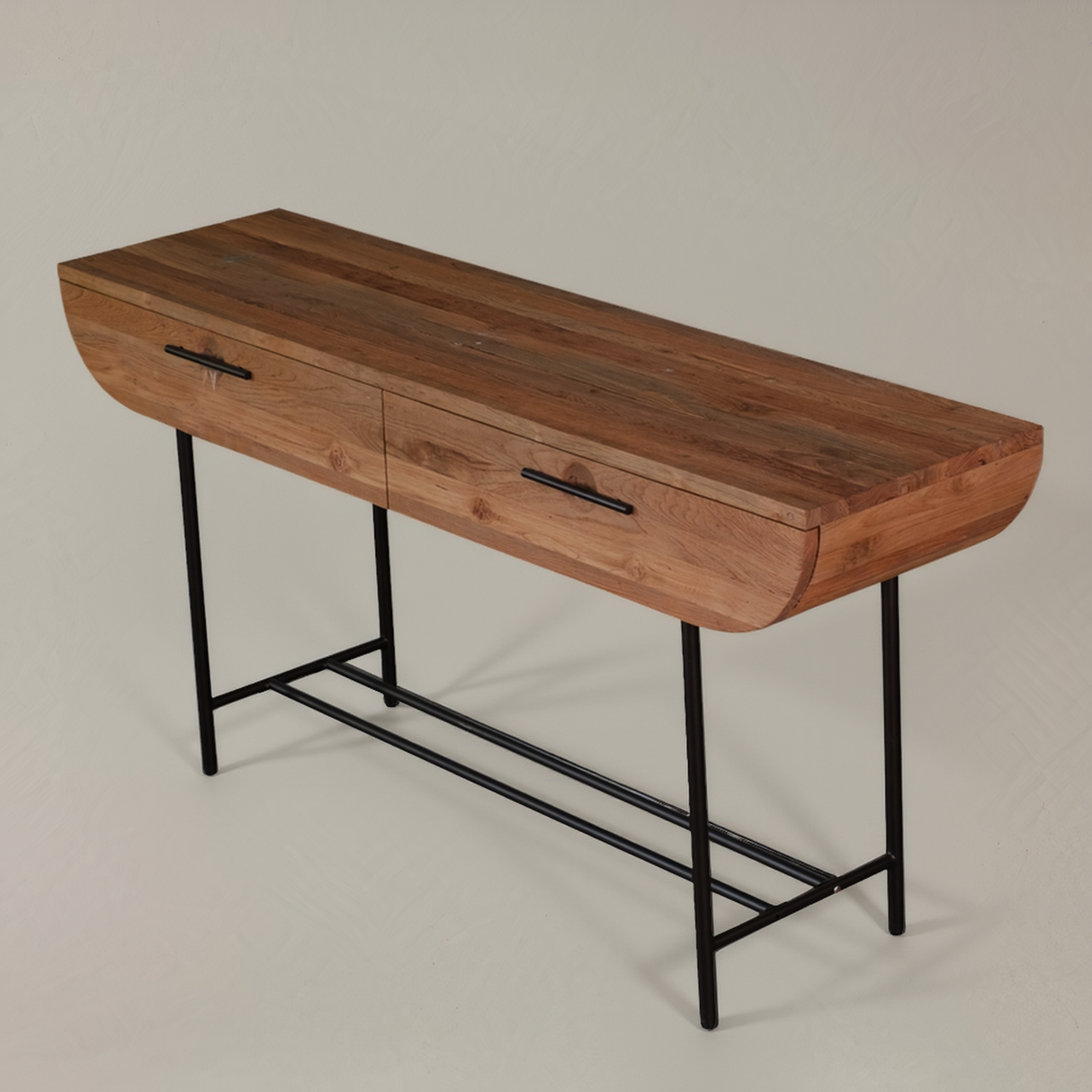 Console MARIN en teck massif, naturel, 145cm