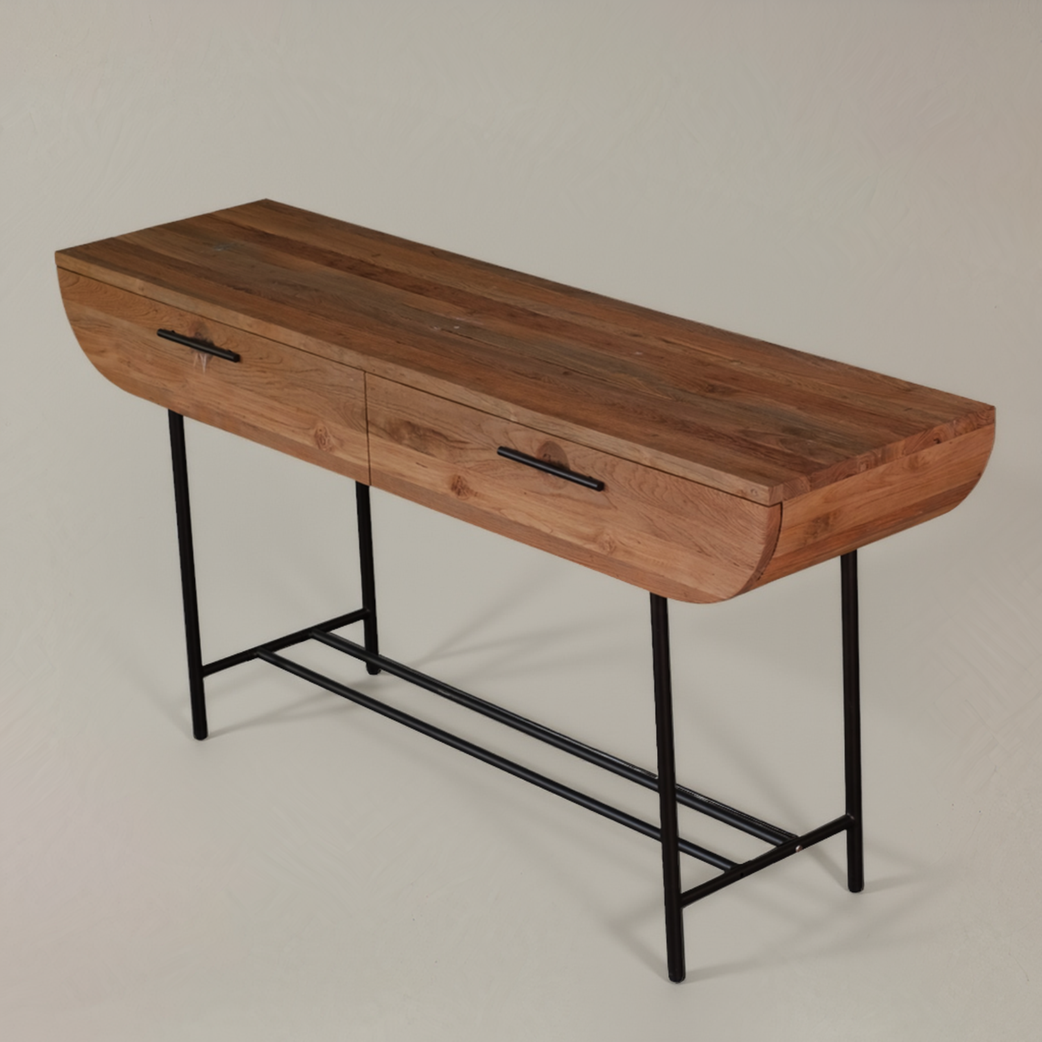 Console MARIN en teck massif, naturel, 145cm