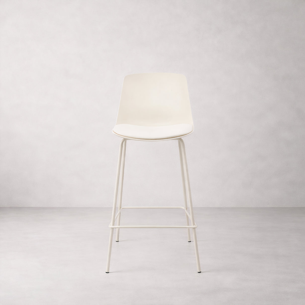 Agata Counter Stool - Neutral White