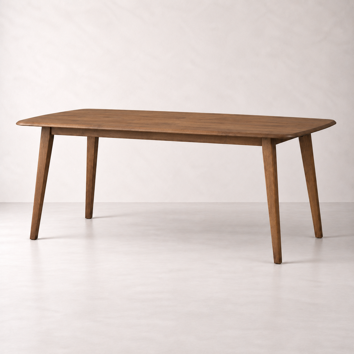 Oslo 78.7" Solid Wood Dining Table - Smoked Oak