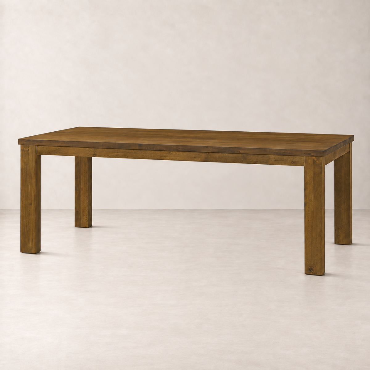Bryn 78.7" Solid Wood Dining Table - Smoked Oak