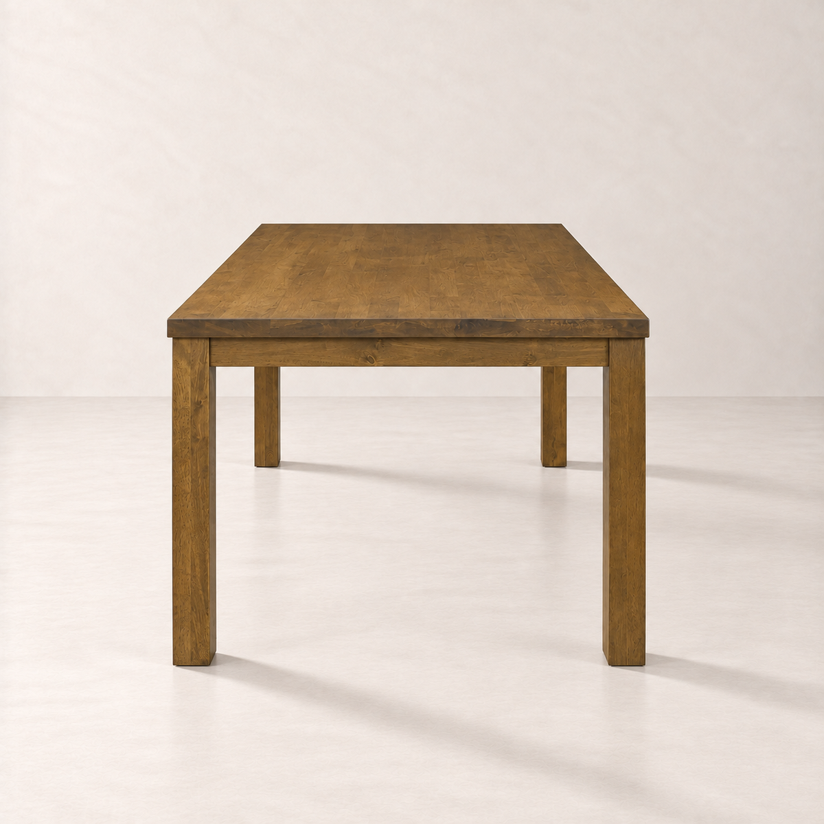 Bryn 78.7" Solid Wood Dining Table - Smoked Oak