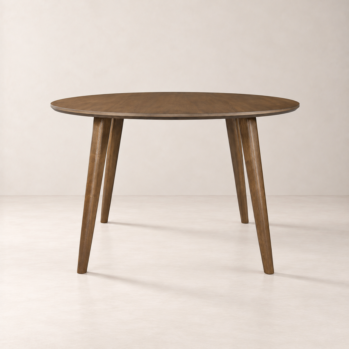 Miro 47.2" Round Dining Table - Walnut