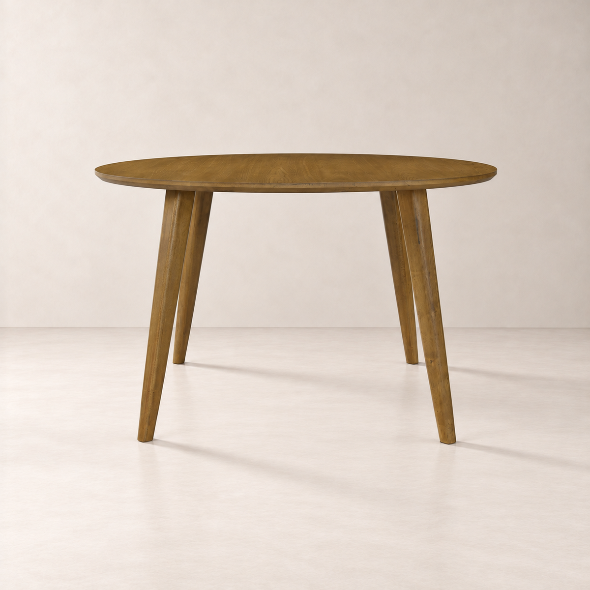 Miro 47.2" Round Dining Table - Smoked Oak