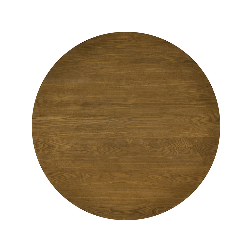 Miro 47.2" Round Dining Table - Smoked Oak