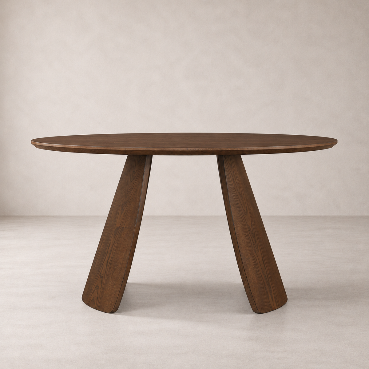 Cala 47.2" Round Dining Table - Walnut