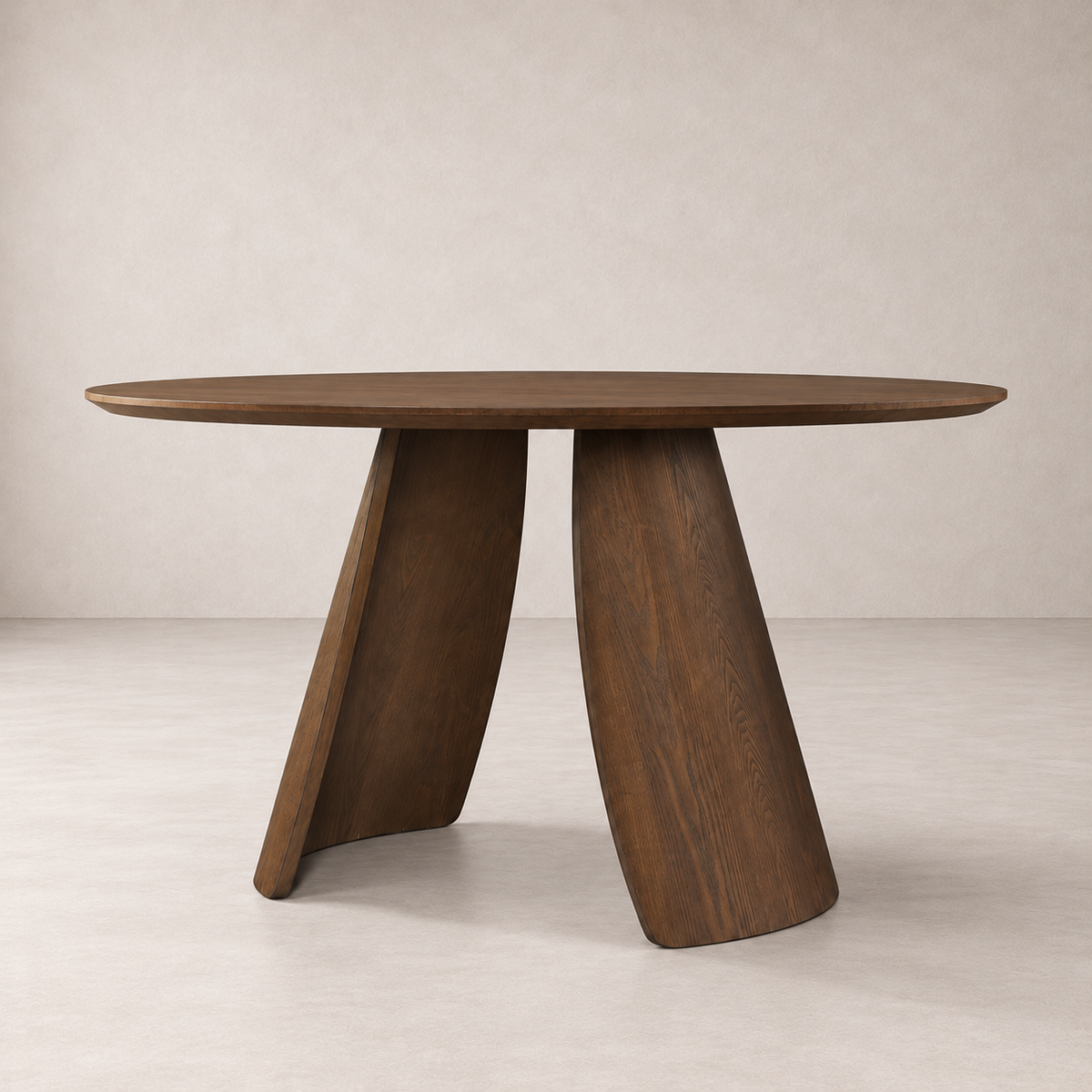 Cala 47.2" Round Dining Table - Walnut
