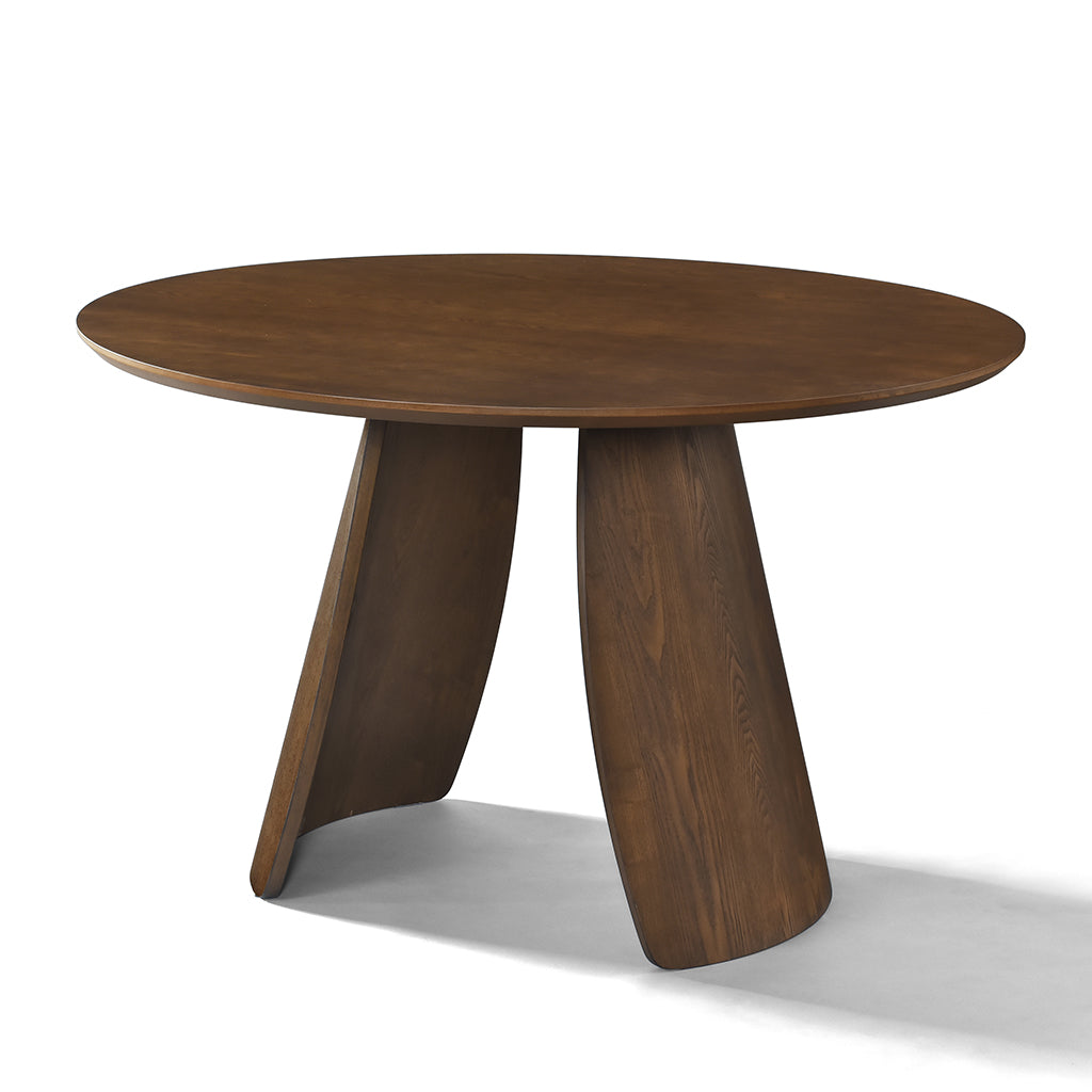 Cala 47.2" Round Dining Table - Walnut