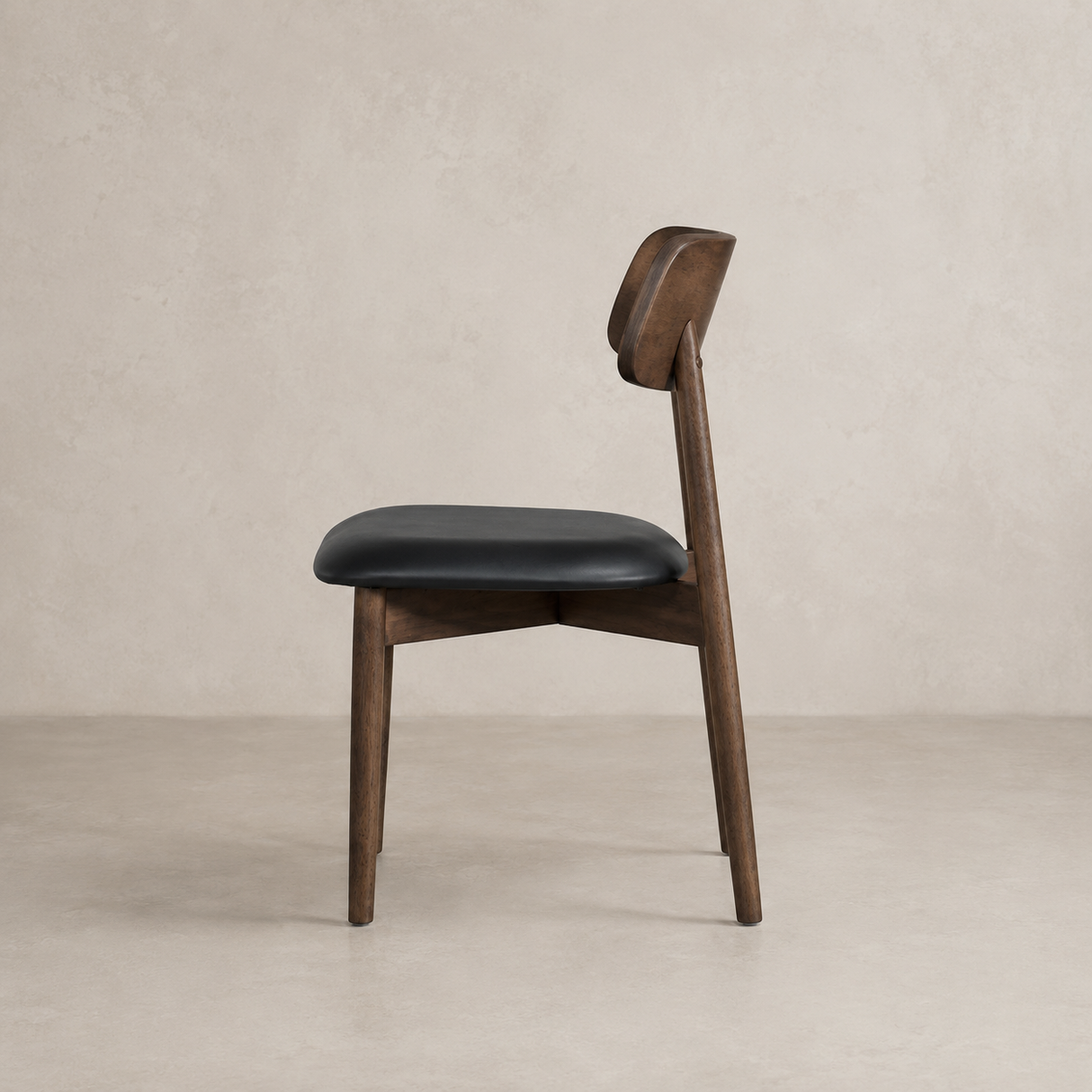 Landon Dining Chair - Walnut and Black