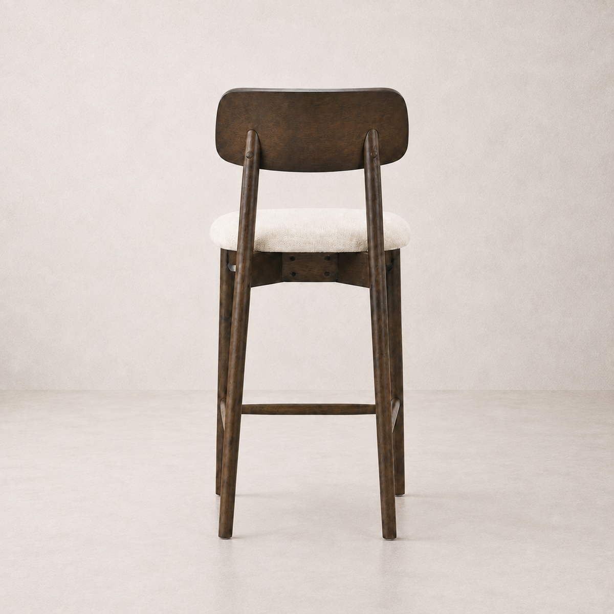Landon Counter Stool - Walnut and Heathered Ivory