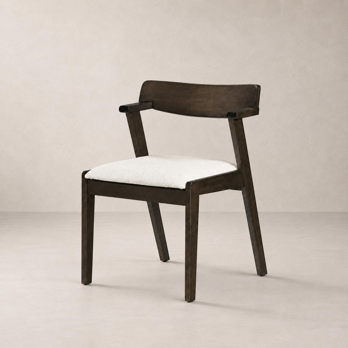 Chaise de salle à manger Victoria – Noyer et ivoire chiné