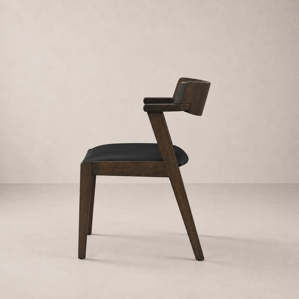 Chaise de salle à manger Victoria – Noyer et noir