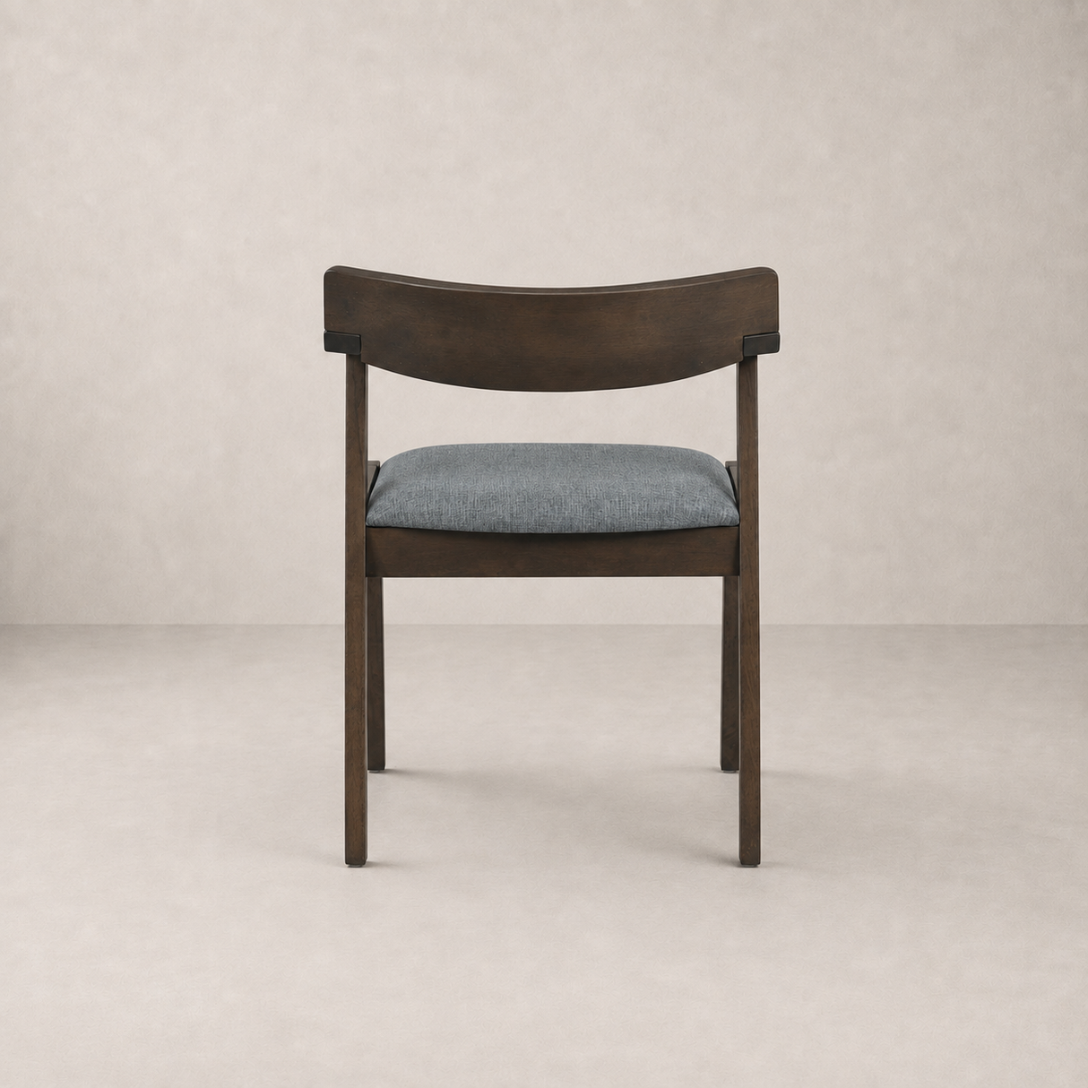 Victoria Dining Chair - Walnut and Textured Slate Grey