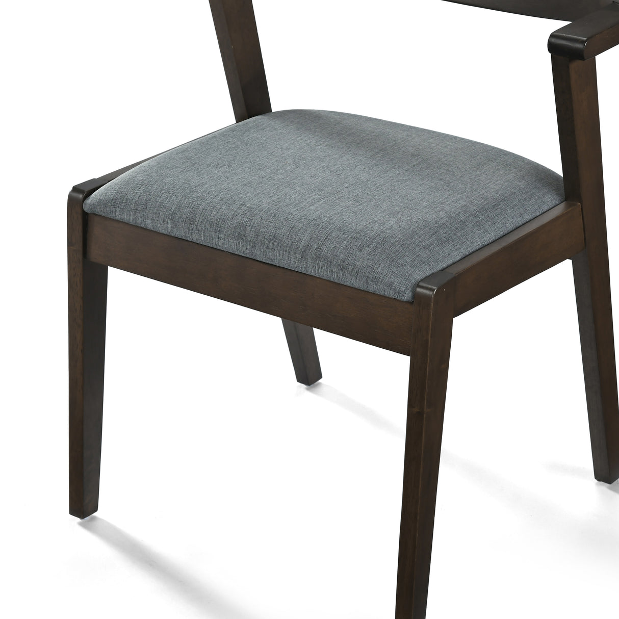 Victoria Dining Chair - Walnut and Textured Slate Grey