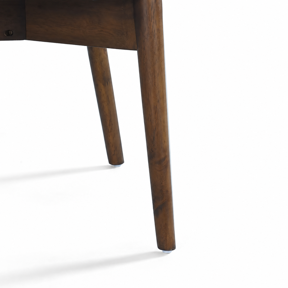 Fauteuil lounge Blush en bois massif – Noyer et vert mousse