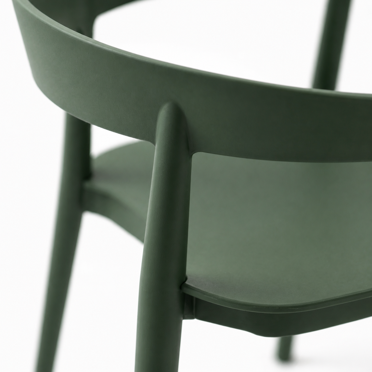 Ridge Stackable Dining Armchair - Juniper Green