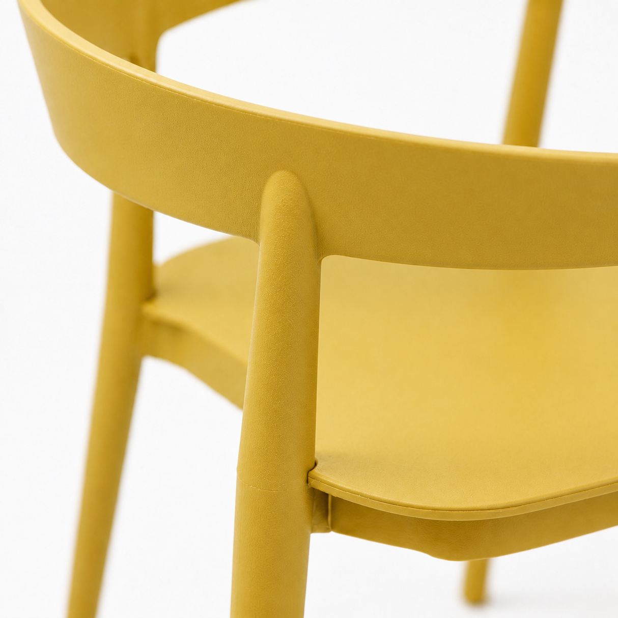 Ridge Stackable Dining Armchair - Ochre Yellow