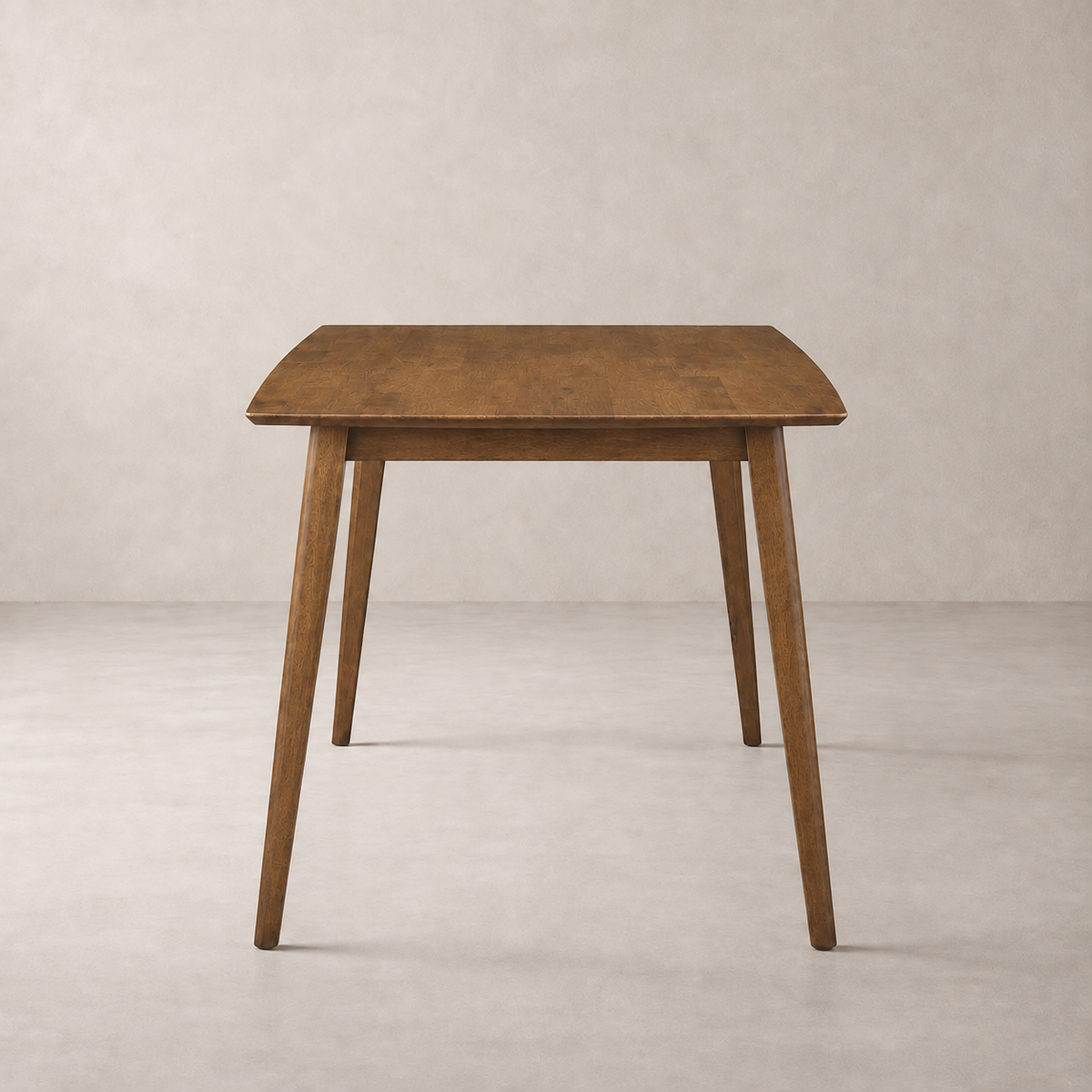 Oslo 78.7" Linear Edge Solid Wood Dining Table - Smoked Oak