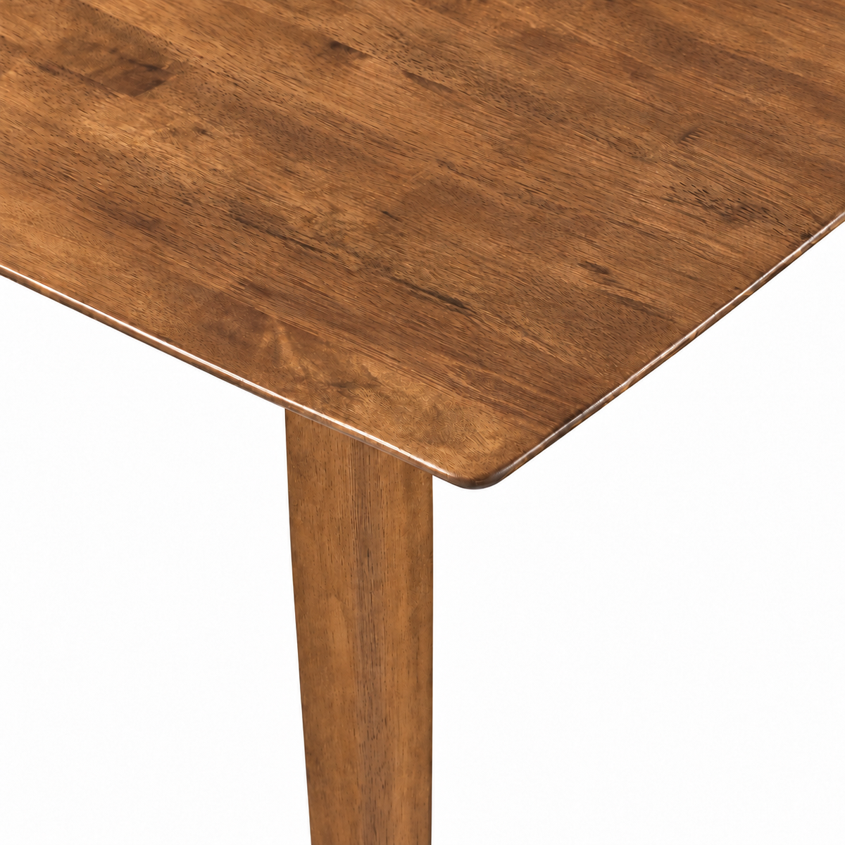Oslo 78.7" Linear Edge Solid Wood Dining Table - Smoked Oak