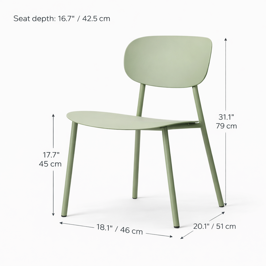 Chaise de salle à manger Vivian - Vert