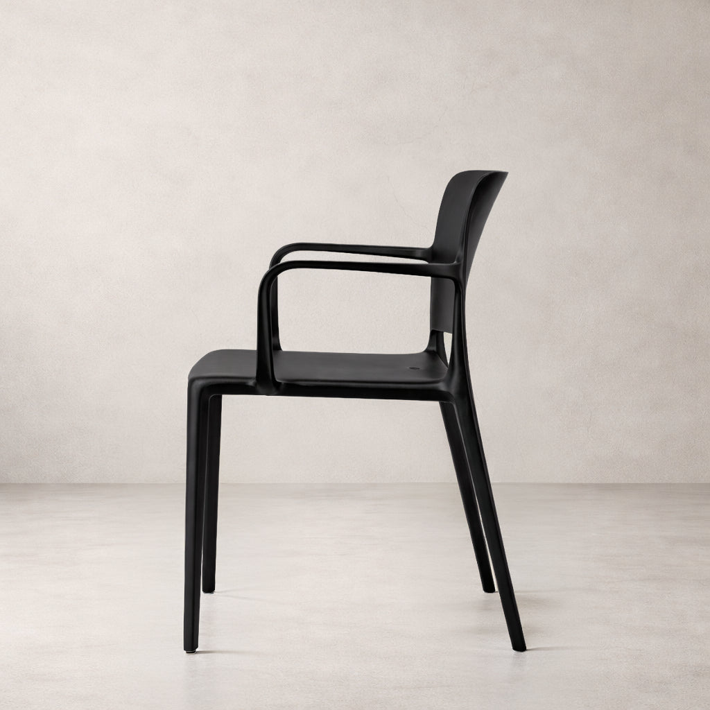 Pamela Stackable Dining Armchair - Black