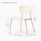 Chaise de salle à manger Vivian - Neutral White