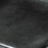 LINCOLN Tabouret de comptoir en cuir, noir, 65 cm