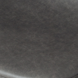 ROMA Leather Counter Stool, Grey, 65cm