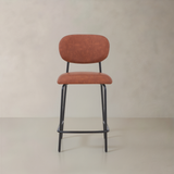 CLAPA Leather Counter Stool, Brown, 65cm