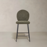 GRETA Fabric Counter Stool, Green, 65cm