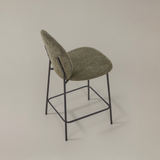 GRETA Fabric Counter Stool, Green, 65cm