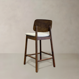 IVY Solid Wood Counter Stool, Cream, 65cm