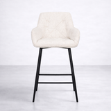 Alba Fabric Counter Stool - Cream