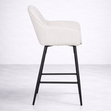 Alba Fabric Counter Stool - Cream