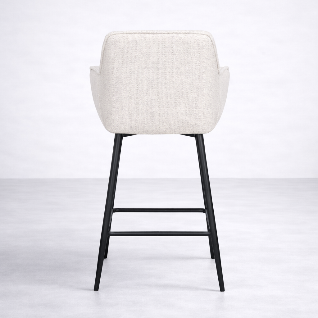 Alba Fabric Counter Stool - Cream