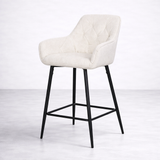 Alba Fabric Counter Stool - Cream